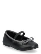 Mango Two-T Ballet Flats With Bow Svart