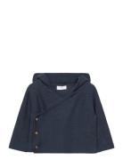 Mango Knit Hood Cardigan Marinblå