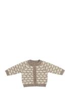 Smallstuff Cardigan, Ao Elephants, Merino Wool, Nature Melange Beige