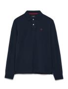Hackett London Slim Fit Logo Ls Marinblå