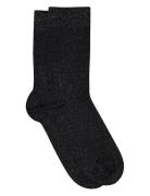 Mp Denmark Pernille Glitter Socks Svart