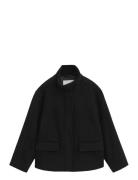 GANT Short Wool Jacket With Zip Svart