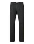 Selected Slh196-Straight Miles Brushed Pant Noos Grå