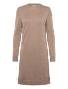 GANT Fine Merino Knitted Dress Beige