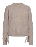 French Connection Tina Cable Tie Jumper Beige