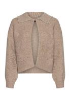 French Connection Kitty Pearl Ls Cardigan Beige