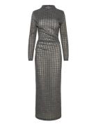 Hope Nova Dress Grey Check-40 Grå