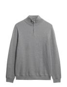 Superdry Lw Cotton Texture Half Zip Grå