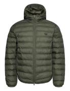 Fred Perry Hooded Insulated Jacket Khaki Green
