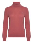GANT Extrafine Lambswool Blend Rollneck Rosa
