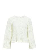 Object Objlucie L/S Re O-Neck Top Noos Vit