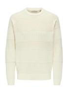 ONLY & SONS Onsalkan Reg Crew Knit Kräm