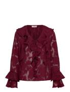 A-View Floretta Blouse Burgundy