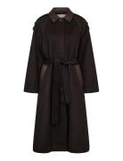 MOS MOSH Mmeva Wool Coat Brun