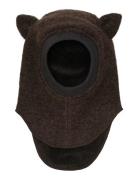 Huttelihut Balaclava Ears Wool Brun