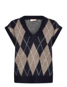 FREE/QUENT Waistcoat From Freequent Marinblå