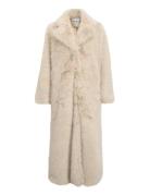 Object Objisadora L/S Lo Hairy Long Coat 141 Kräm