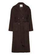 Monki Wool Coat Brun