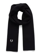 Fred Perry Classic Merino Wool Scarf Marinblå