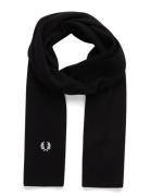Fred Perry Classic Merino Wool Scarf Svart