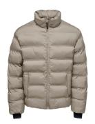 ONLY & SONS Onsunion Seamless Life Puffer Jacket Otw Beige
