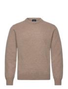 Hackett London Lambswool Crew Beige