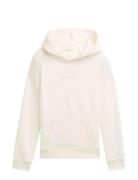 Tom Tailor Printed Logo Hoody Kräm