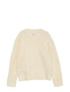 Vero Moda Girl Vmaries Ls O-Neck Cable Pullover Bf Girl Beige