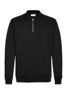 Lindbergh Sweat Polo L/S Svart