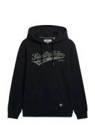 Superdry Heritage Brand Relaxed Hood Svart