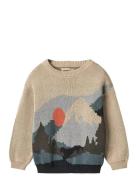 Wheat Jacquard Pullover William Beige