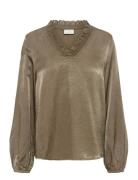 Kaffe Kamille Blouse Khaki Green