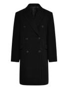 Weekday Over D Knee-Length Wool-Blend Coat Svart