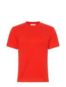 Calvin Klein Jeans Ss Monogram Crew Tee Röd