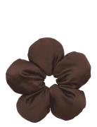 SUI AVA Flower Pillow Scrunchie Brun