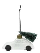 House Doctor Julepynt, Hdcar, Hvid;Sølv Vit