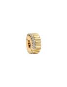 Pandora 14K Gold-Plated Clip With Clear Cubic Zirconia And Silic Grip ...