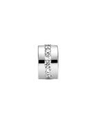 Pandora Silver Clip With Clear Cubic Zirconia Silver