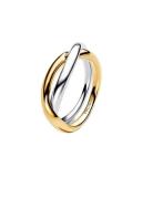 Pandora Sterling Silver And 14K Gold-Plated Entwined Rings Guld
