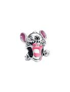 Pandora Disney Stitch Birthday Cake Sterling Silver Charm With Pink, P...