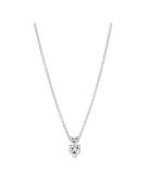 Pandora Heart Sterling Silver Collier With Clear Cubic Zirconia Silver