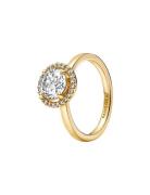 Pandora 14K Gold-Plated Ring With Clear Cubic Zirconia Guld