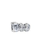 Pandora Boo Sterling Silver Charm With Clear Cubic Zirconia And Glow I...