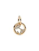 Pandora Pisces Zodiac 14K Gold-Plated Dangle With Clear Cubic Zirconia...