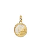Pandora Pegasus 14K Gold-Plated Medallion With Golden White Bioresin M...