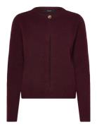 Vero Moda Vmmarina Ls O-Neck Cardigan Boo Burgundy