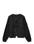 Vero Moda Vmboom Structure Ls O-Neck Tie Card Boo Svart