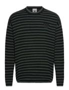 WOOD WOOD Wwtya Striped Over D Jumper Khaki Green