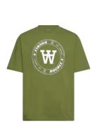 WOOD WOOD Wwasa Tirewall T-Shirt Gots Grön