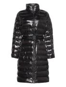 Calvin Klein Belted Lightweight Long Puffer Brun